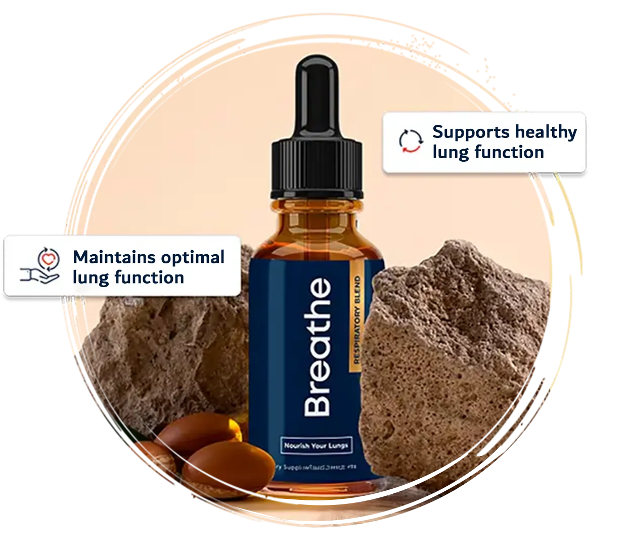 Breathe respiratory health supplement for daily lung wellness